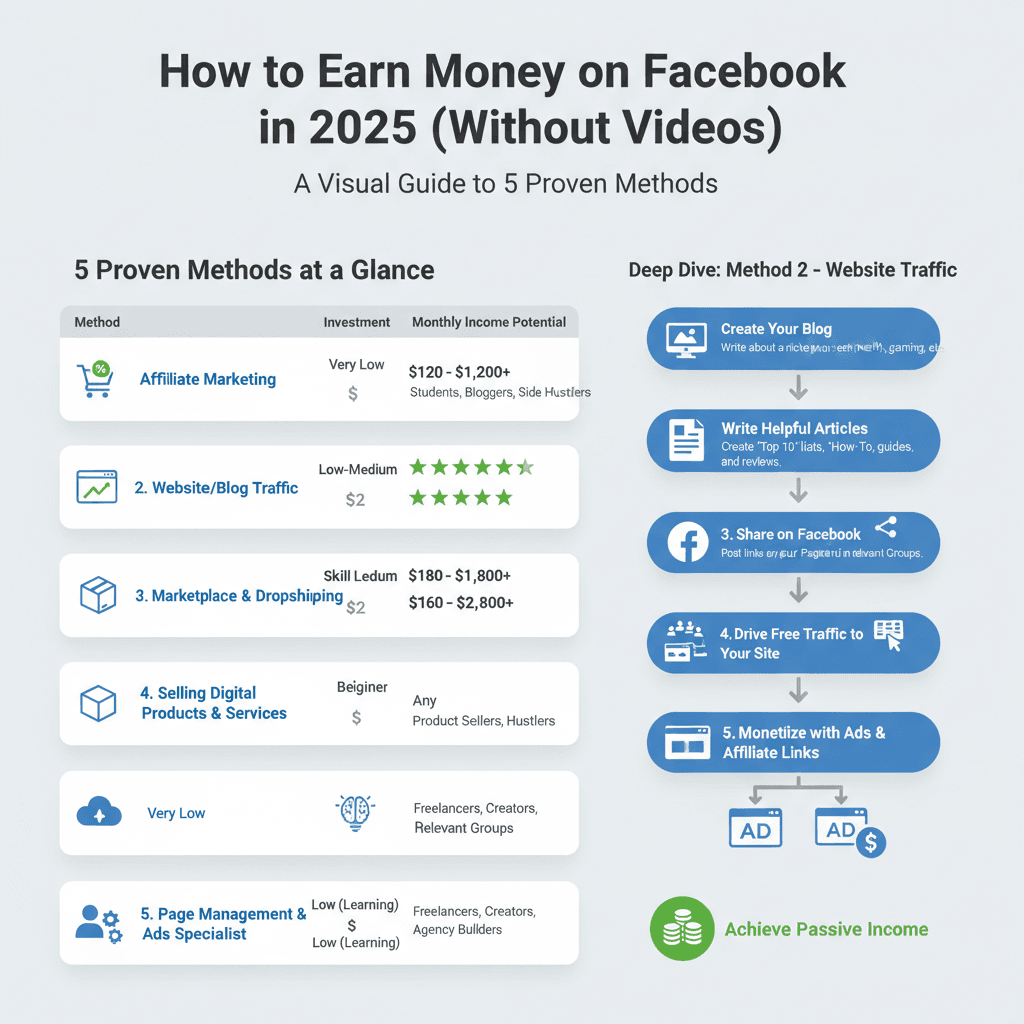 How to Earn Money from Facebook Without Posting Videos (Ultimate Guide)
