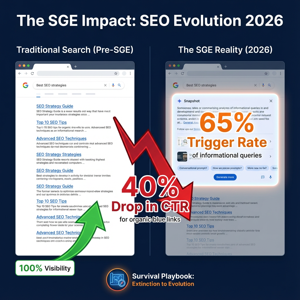 Is Google SGE Killing Your Traffic? The 2026 Data & Survival Guide 2 19f70344 4b58 4a05 bd07 b6ee7b65726a